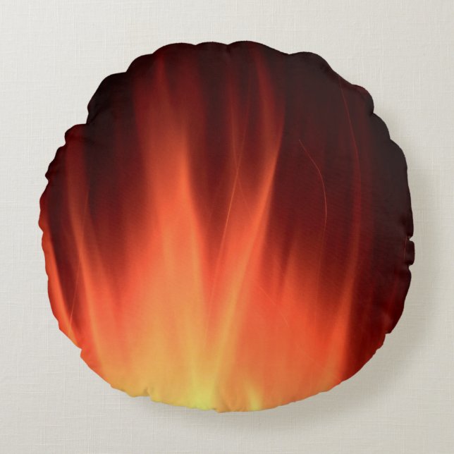 Coussins Ronds Illustration de feu rouge (Devant)