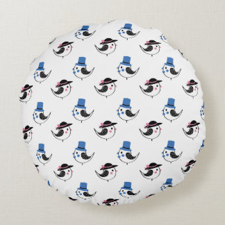 Coussins Ronds illustration d'oiseau de coq Oreiller