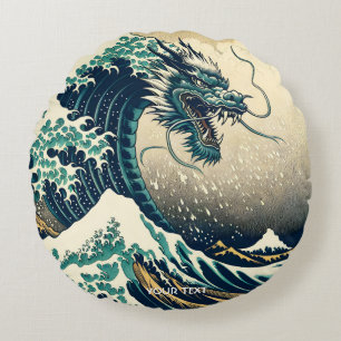 Coussins Ronds Imaginaire mignon mythique Dragon japonais