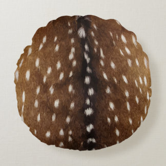 Coussins Ronds Impression sur peau de cerf Axis exotique vintage