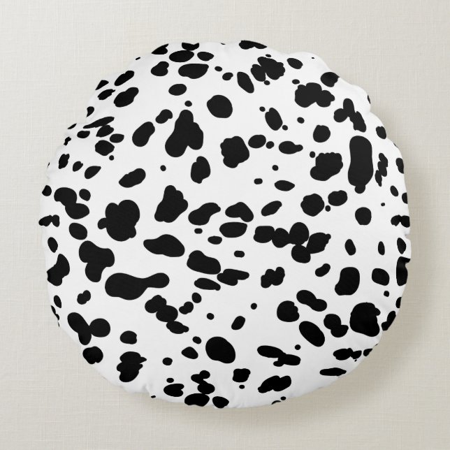 Coussins Ronds Imprimé Dalmatien (Devant)