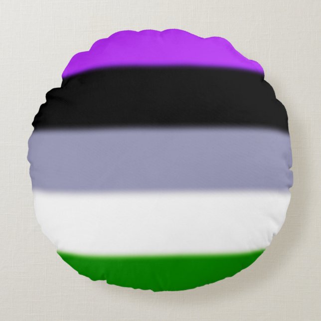 Coussins Ronds Indicateur Falln Genderqueer Pride (Devant)