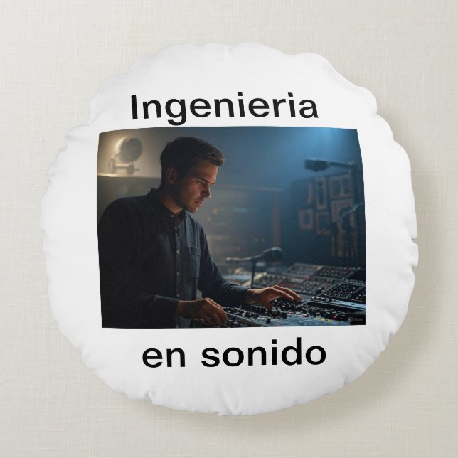 Coussins Ronds Ingenieria en sonido (Devant)