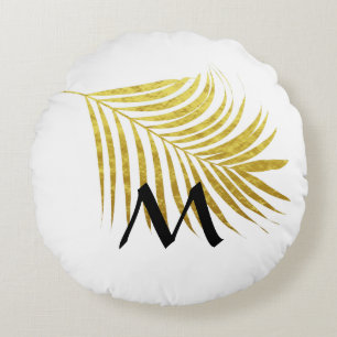 Coussins Ronds Initiales Monographiques Tropicales Monographiques