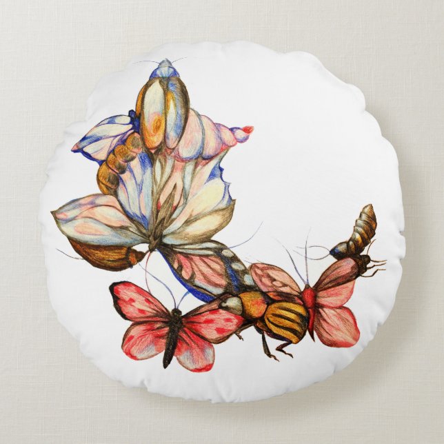 Coussins Ronds Insectes dansants (Devant)