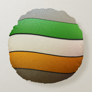 Coussins Ronds Irlande Drapeau couleurs-Chrome par Shirley Taylor