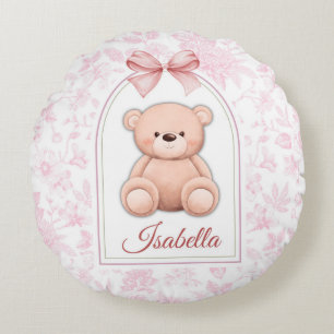 Coussins Ronds Isabella Conception personnalisée d'ours en pelu