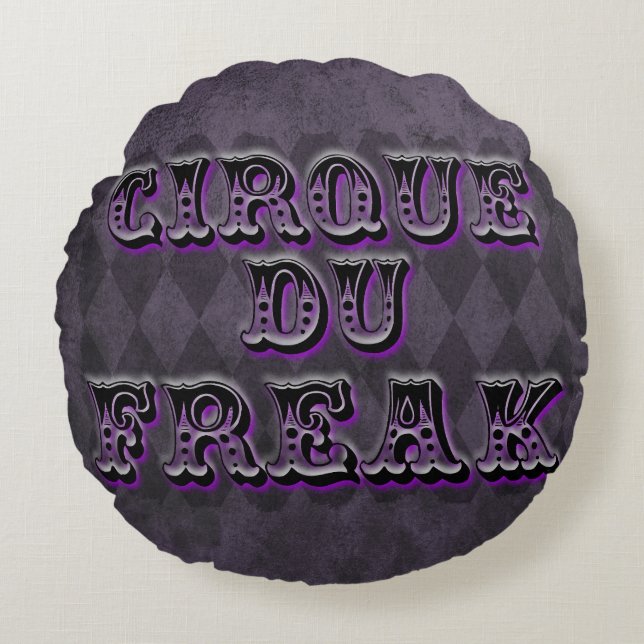 Coussins Ronds Jacquard gothique Cirque Du Freak (Devant)