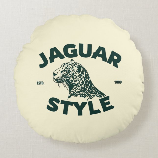 Coussins Ronds Jaguar Round Pillow (Devant)