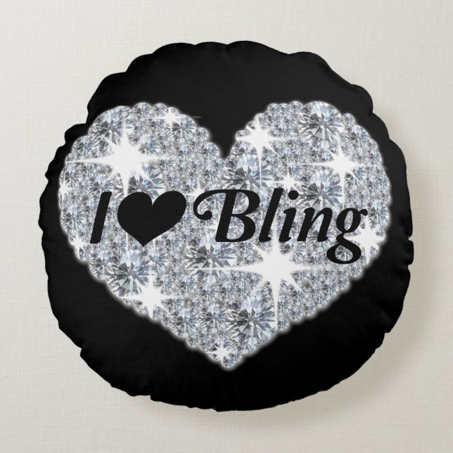 Coussins Ronds J'Aime La Cuisine Ronde De Bling (Devant)