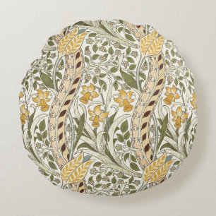 Coussins Ronds Jardin de jonquilles de William Morris Fleur Class