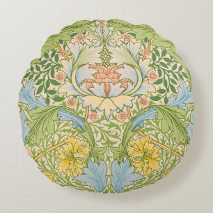 Coussins Ronds Jardin de myrte de William Morris Floral Classique