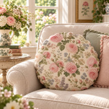 Jardin de roses anglaises vintage Cottagecore