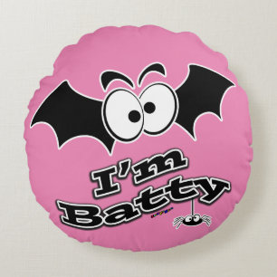 Coussins Ronds Je suis Batty Crazy Eyes