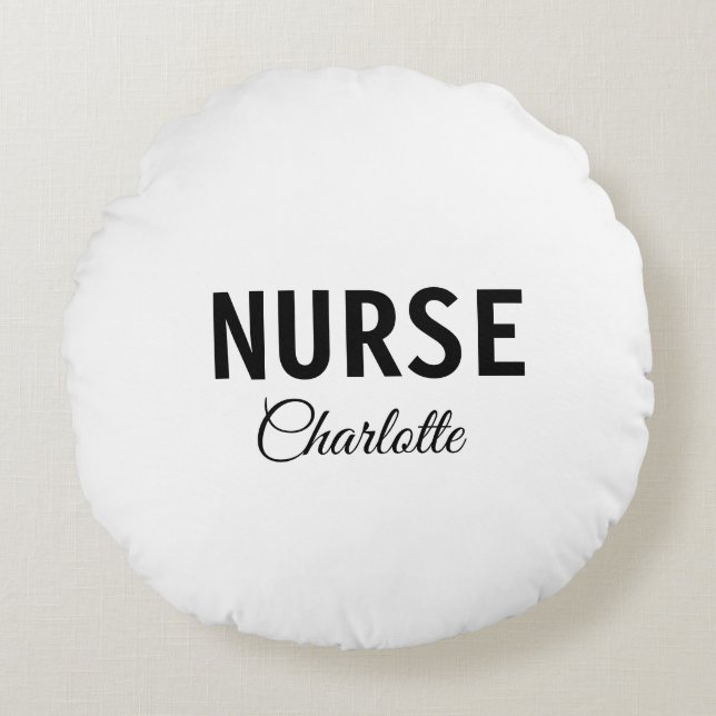 Coussins Ronds Je suis infirmière médecin expert ajouter votre no (Devant)
