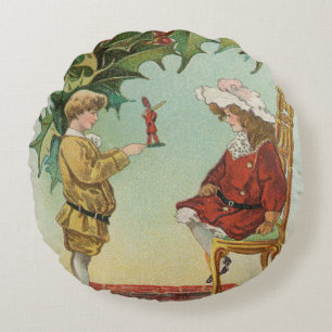 Coussins Ronds Je vous souhaite un Joyeux Noël - carte postale vi
