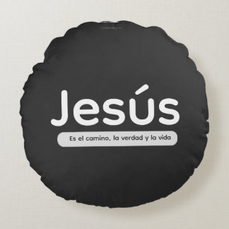 Coussins Ronds Jésus est le chemin, la vérité et la vie