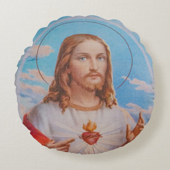 Coussins Ronds Jesus prayer traditional pillow (Devant)