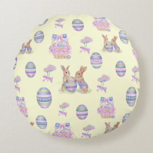 Coussins Ronds Jeter des lapins d'Oeufs d'Oreiller