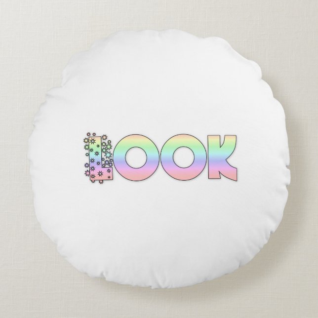 Coussins Ronds Jetez un oreiller à vendre ! (Devant)