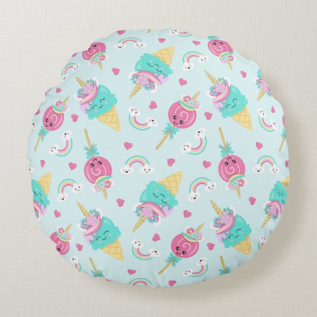 Coussins Ronds Jeu d'oreiller (16 pouces) (Devant)