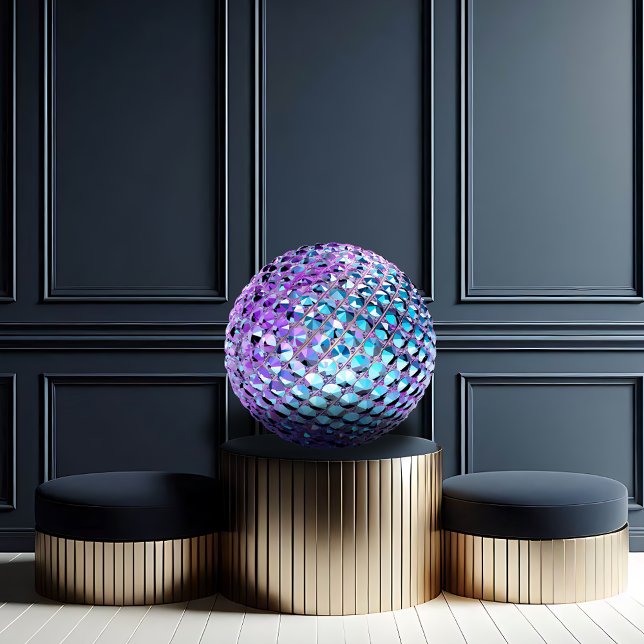 Coussins Ronds Jeu pourpre et bleu, cherchez-la (Créateur téléchargé)