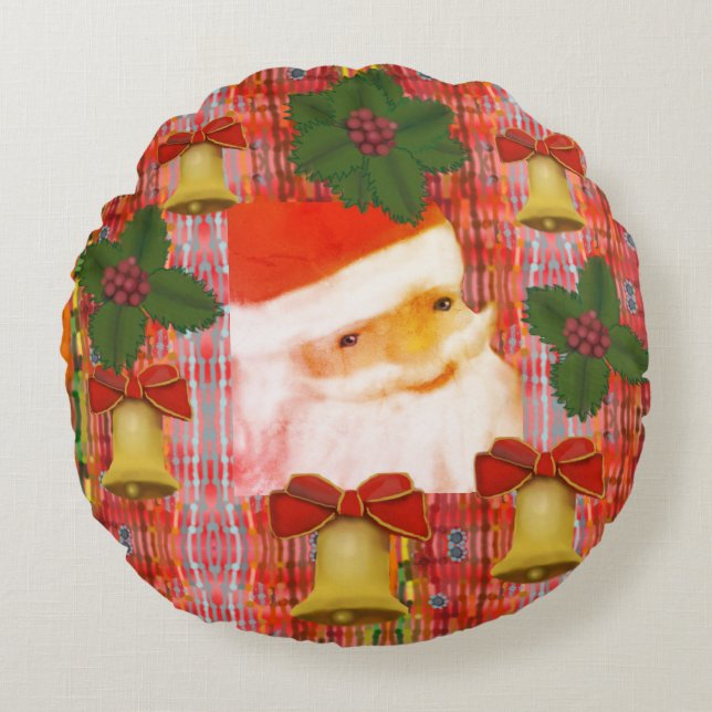 Coussins Ronds Joie de Noël (Devant)