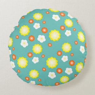 Coussins Ronds Joli coloré Fleurs de marais motif