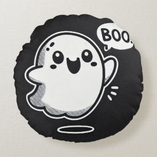Coussins Ronds 👻✨ Joli Fantôme Boo Confortable Ambianves Sombres