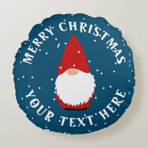 Coussins Ronds Joli hiver gnome de Noël rond lancer oreiller