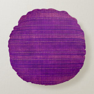 Coussins Ronds Joli rose violet Motif d'aquarelle désisté