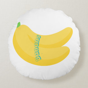 Coussins Ronds Jolie illustration de fruits / Esthétique de la no
