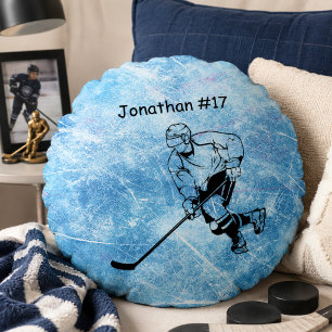 Coussins Ronds Joueur de hockey sur glace
