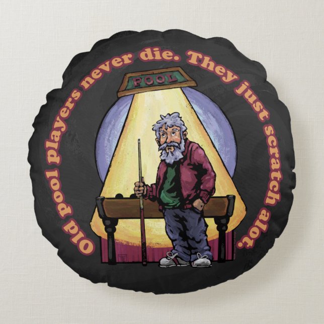 Coussins Ronds Joueurs de la vieille piscine (Devant)