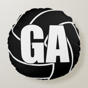 Coussins Ronds Joueurs de netball - Attaque aux objectifs - GA