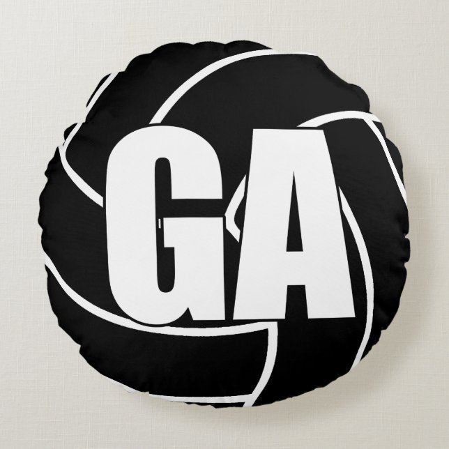 Coussins Ronds Joueurs de netball - Attaque aux objectifs - GA (Devant)