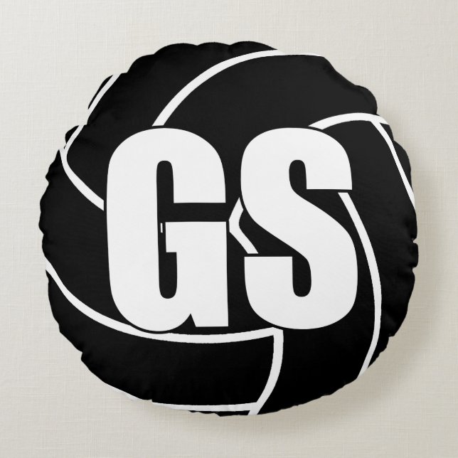 Coussins Ronds Joueurs de netball - Objectif Shoot - GS (Devant)
