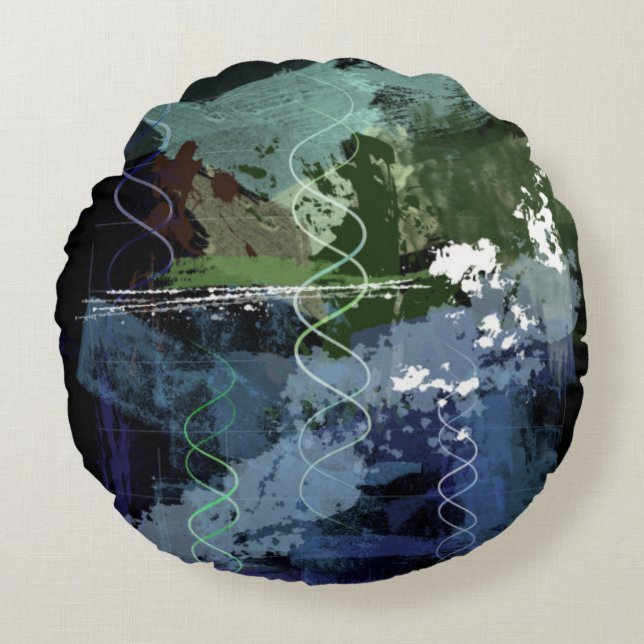 Coussins Ronds Jour 5 de genèse : Créatures (Devant)