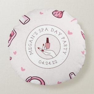 Coussins Ronds Jour spa Anniversaire Fête Décoratif Jeu d'oreil