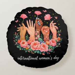 Coussins Ronds Journée internationale des femmes 8 mars 2026