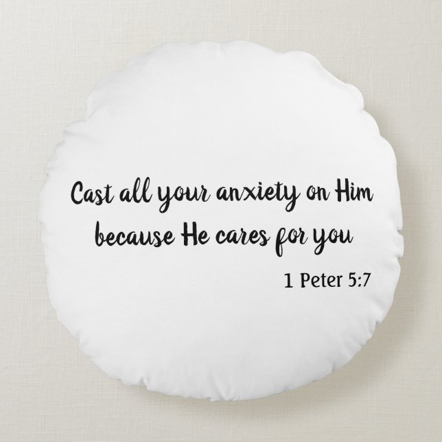 Coussins Ronds Jovely Cast ton anxiété (Devant)