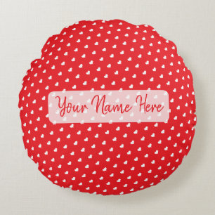 Coussins Ronds Joyeuse Saint-Valentin Moderne Motif d'Amour