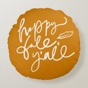Coussins Ronds Joyeux automne Y'all