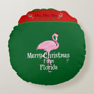 Coussins Ronds Joyeux Noël de Floride