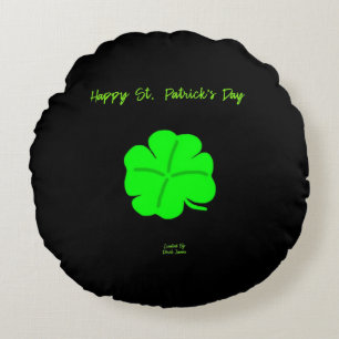 Coussins Ronds Joyeux oreiller à lancer de la Saint-Patrick