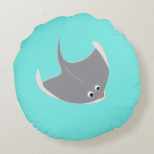 Coussins Ronds Joyeux Stingrays