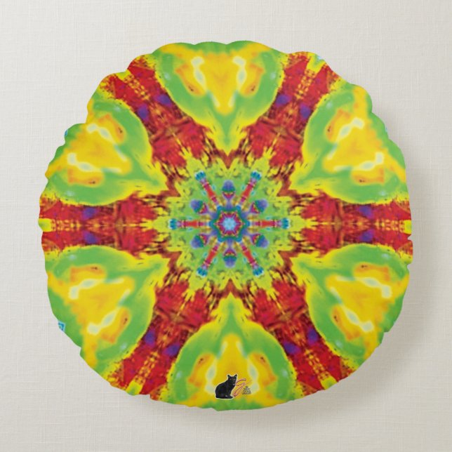 Coussins Ronds Kaleidoscope (Devant)
