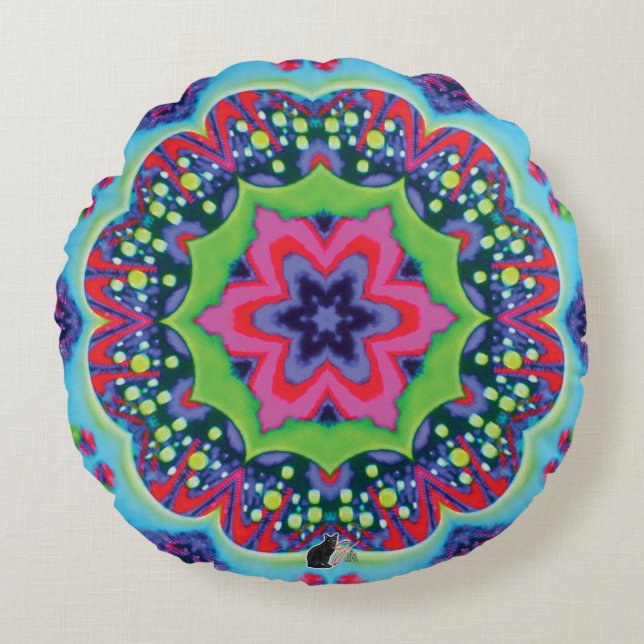 Coussins Ronds Kaleidoscope (Devant)