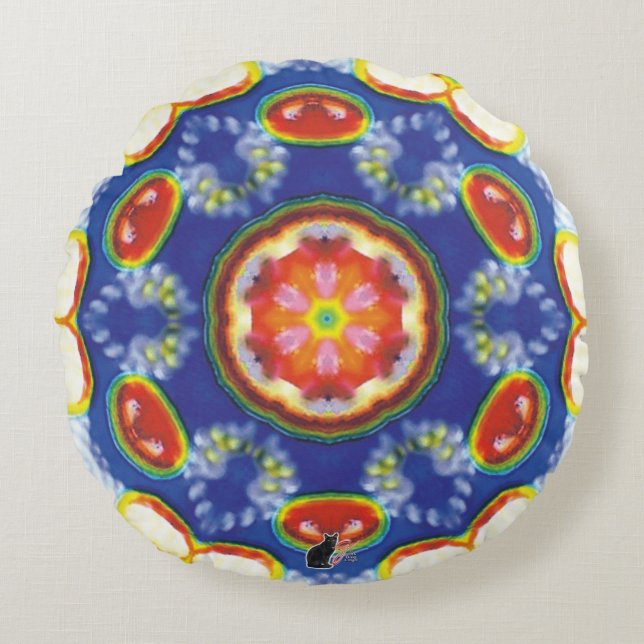 Coussins Ronds Kaleidoscope FruityTooty (Devant)