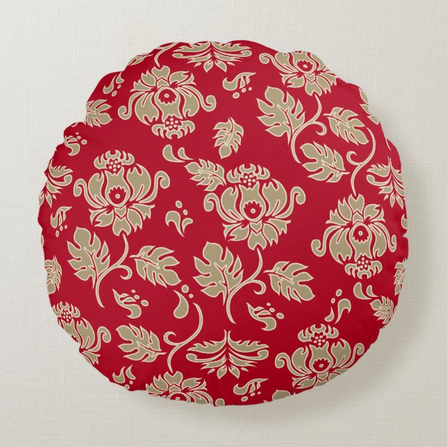 Coussins Ronds Kamaole Hawaï Protea Floral Réversible (Devant)